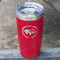 Sloth Red Polar Camel Tumbler - 20oz - Angled