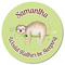 Sloth Round Fridge Magnet - FRONT