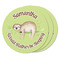 Sloth Round Fridge Magnet - THREE