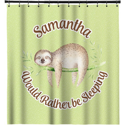 Sloth Shower Curtain - 71" x 74" (Personalized)