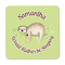 Sloth Square Fridge Magnet - FRONT