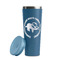 Sloth Steel Blue RTIC Everyday Tumbler - 28 oz. - Lid Off