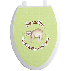 Sloth Toilet Seat Decal - Elongated (Personalized)