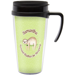 Sloth Acrylic Travel Mug with Handle (Personalized)
