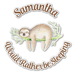 Sloth Graphic Decal - Small (Personalized)
