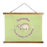 Sloth Wall Hanging Tapestry - Wide (Personalized)