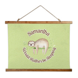 Sloth Wall Hanging Tapestry - Wide (Personalized)