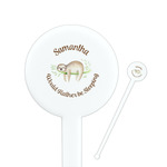 Sloth Round Plastic Stir Sticks (Personalized)
