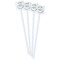 Sloth White Plastic Stir Stick - Double Sided - Square - Front