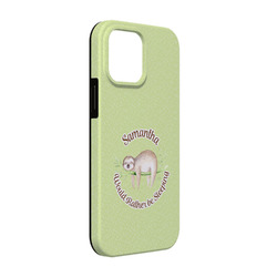 Sloth iPhone Case - Rubber Lined - iPhone 13 Pro (Personalized)