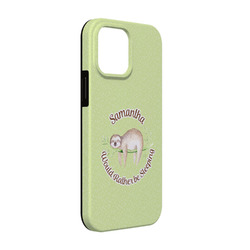 Sloth iPhone Case - Rubber Lined - iPhone 13 (Personalized)