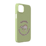 Sloth iPhone Case - Plastic - iPhone 14 Pro (Personalized)