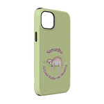 Sloth iPhone Case - Rubber Lined - iPhone 14 Pro (Personalized)