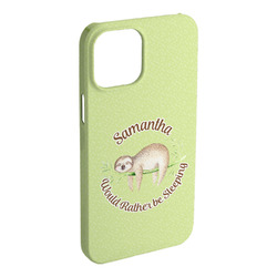 Sloth iPhone Case - Plastic - iPhone 15 Plus (Personalized)