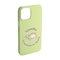 Sloth iPhone Case - Plastic - iPhone 15 Pro (Personalized)