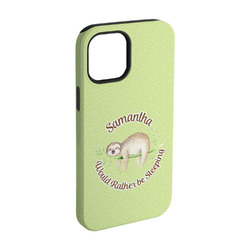 Sloth iPhone Case - Rubber Lined - iPhone 15 Pro (Personalized)