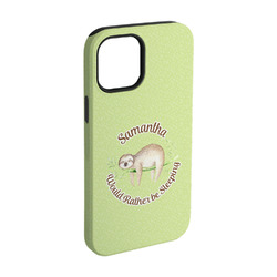 Sloth iPhone Case - Rubber Lined - iPhone 15 (Personalized)