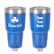 St. Patrick's Day 30 oz Stainless Steel Ringneck Tumbler - Blue - Double Sided - Front & Back