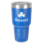 St. Patrick's Day 30 oz Stainless Steel Tumbler - Royal Blue - Single-Sided (Personalized)