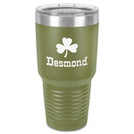 St. Patrick's Day 30 oz Stainless Steel Tumbler - Olive - Single-Sided (Personalized)