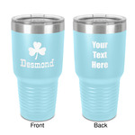 St. Patrick's Day 30 oz Stainless Steel Tumbler - Teal - Double-Sided (Personalized)