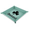 St. Patrick's Day 9" x 9" Teal Leatherette Snap Up Tray - MAIN