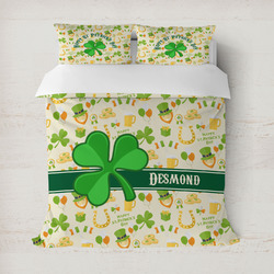 St. Patrick's Day Duvet Cover Set - Full / Queen (Personalized)