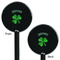 St. Patrick's Day Black Plastic 5.5" Stir Stick - Double Sided - Round - Front & Back