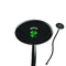 St. Patrick's Day Black Plastic 7" Stir Stick - Oval - Closeup