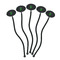 St. Patrick's Day Black Plastic 7" Stir Stick - Oval - Fan