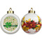 St. Patrick's Day Ceramic Christmas Ornament - Poinsettias (APPROVAL)