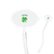 St. Patrick's Day Clear Plastic 7" Stir Stick - Oval - Closeup