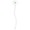 St. Patrick's Day Clear Plastic 7" Stir Stick - Oval - Single Stick