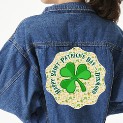 St. Patrick's Day Twill Iron On Patch - Custom Shape - 3XL - Set of 4 (Personalized)