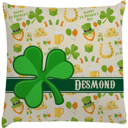 St. Patrick's Day Decorative Pillow Case (Personalized)