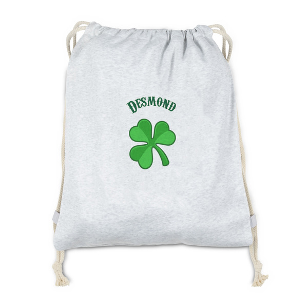 Custom St. Patrick's Day Drawstring Backpack - Sweatshirt Fleece - Single Sided (Personalized)