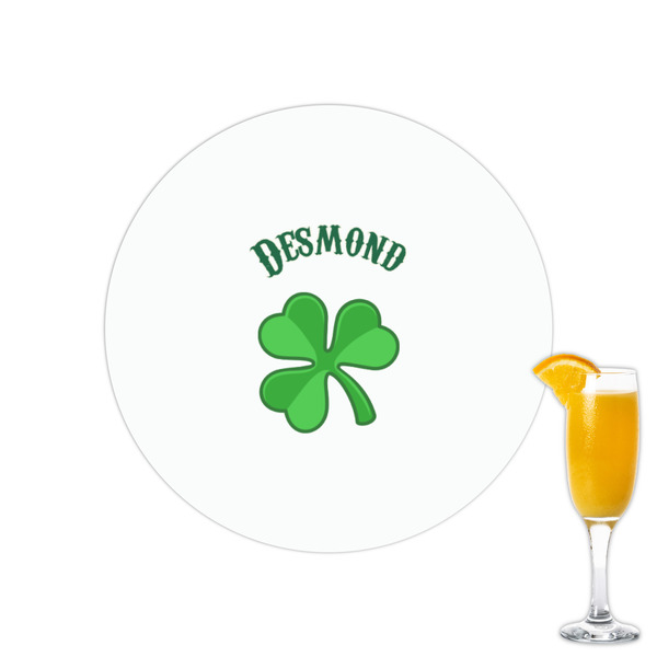 Custom St. Patrick's Day Printed Drink Topper - 2.15" (Personalized)