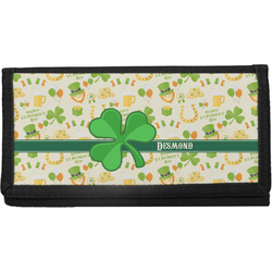 St. Patrick's Day Canvas Checkbook Cover (Personalized)