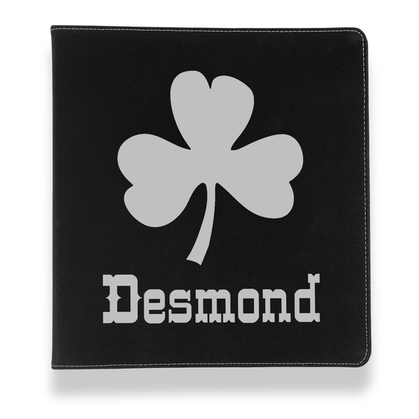 Custom St. Patrick's Day Leather Binder - 1" - Black (Personalized)