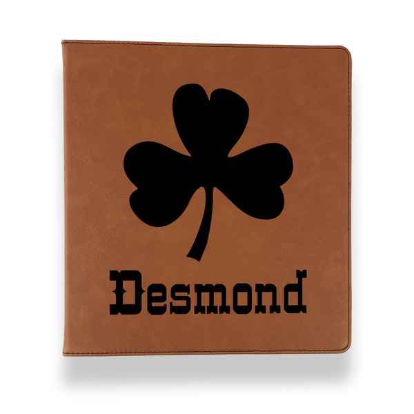 Custom St. Patrick's Day Leather Binder - 1" - Rawhide (Personalized)