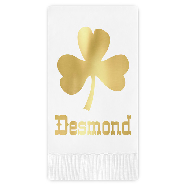 Custom St. Patrick's Day Guest Napkins - Foil Stamped (Personalized)