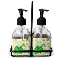 St. Patrick's Day Glass Soap & Lotion Bottle Set (Personalized)