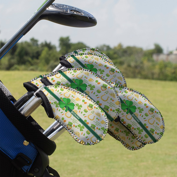 Custom St. Patrick's Day Golf Club Iron Cover - Set of 9 (Personalized)