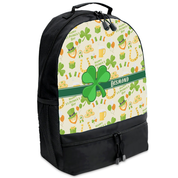 Custom St. Patrick's Day Backpacks - Black (Personalized)