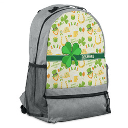St. Patrick's Day Backpack - Grey (Personalized)