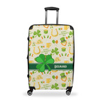 St. Patrick's Day Suitcase - 28" Large - Checked w/ Name or Text