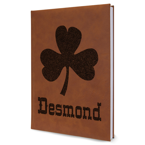 Custom St. Patrick's Day Leather Sketchbook - Large - Single Sided (Personalized)