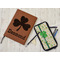 St. Patrick's Day Leather Sketchbook - Small - Single Sided - In Context