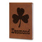 St. Patrick's Day Leatherette Journals - Large - Double Sided - Angled View