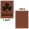 St. Patrick's Day Leatherette Sketchbooks - Large - Single Sided - Front & Back View